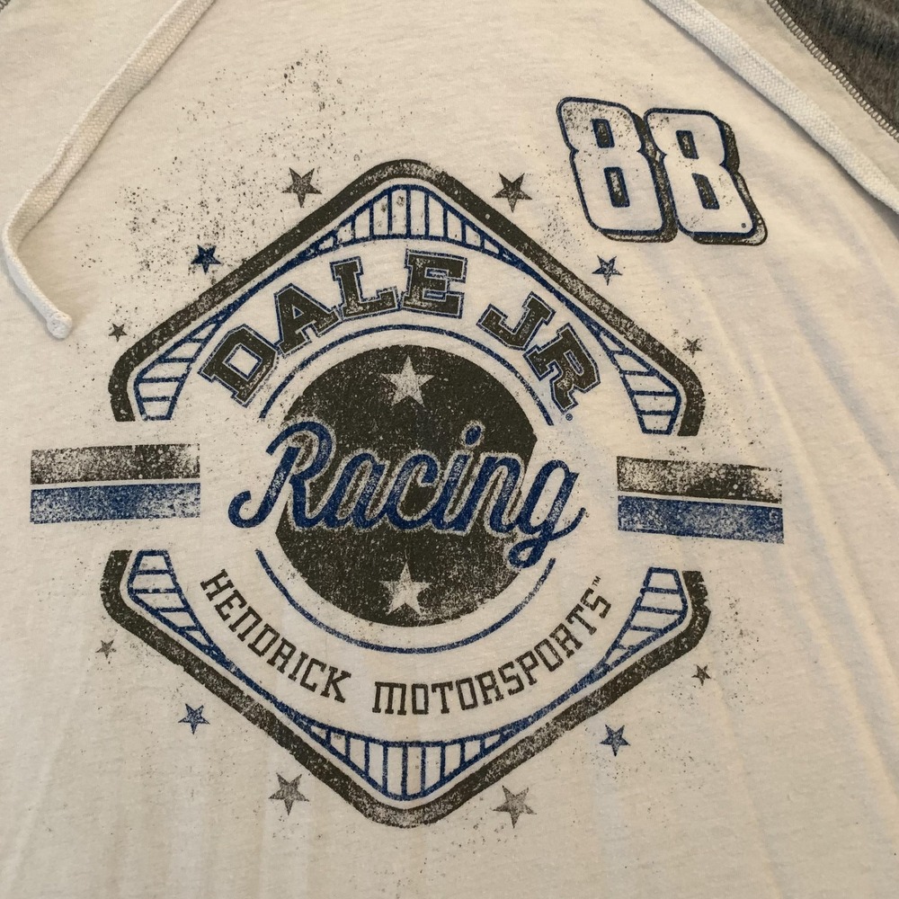 Dale Earnhardt Jr Shirt Mens XL White NASCAR Racing Hendrick Motorsports Chase